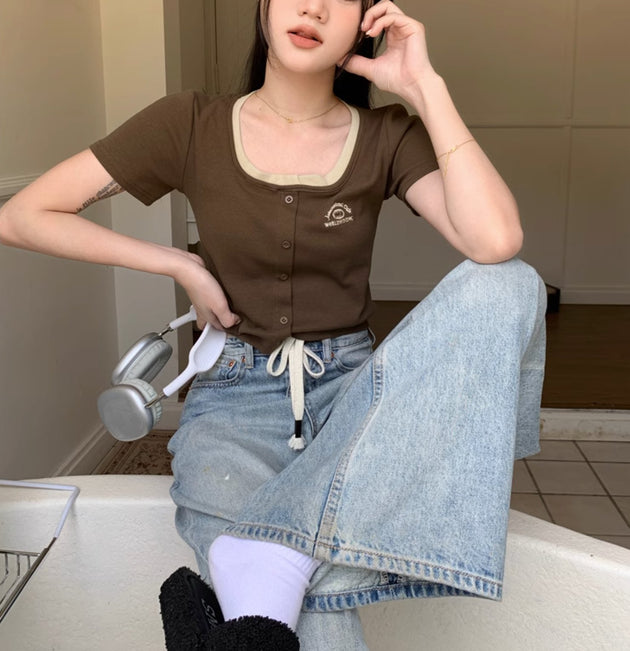 INTERNATIONAL CLUB CROP TOP - Aumori