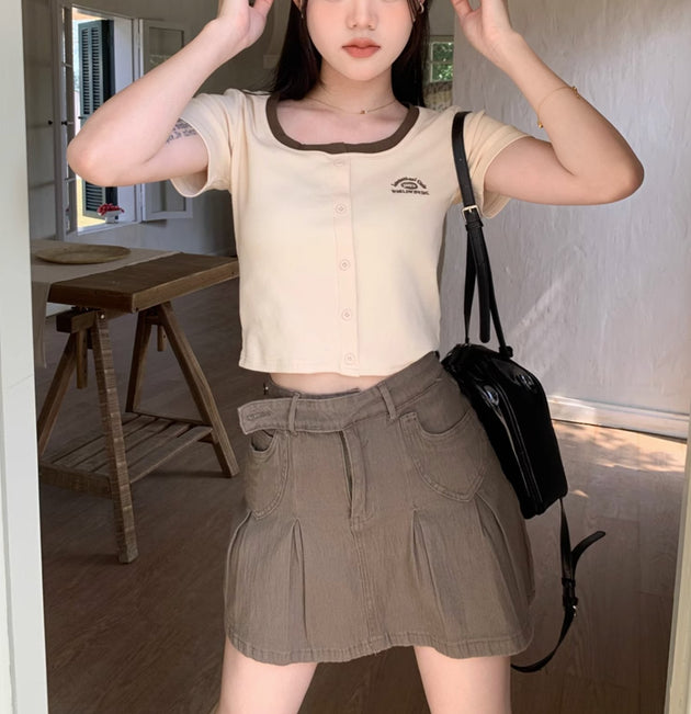 INTERNATIONAL CLUB CROP TOP - Aumori