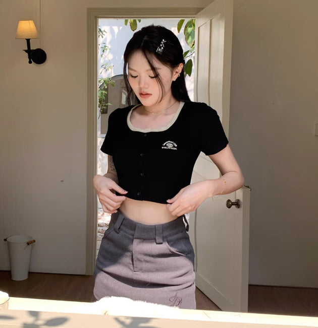 INTERNATIONAL CLUB CROP TOP - Aumori