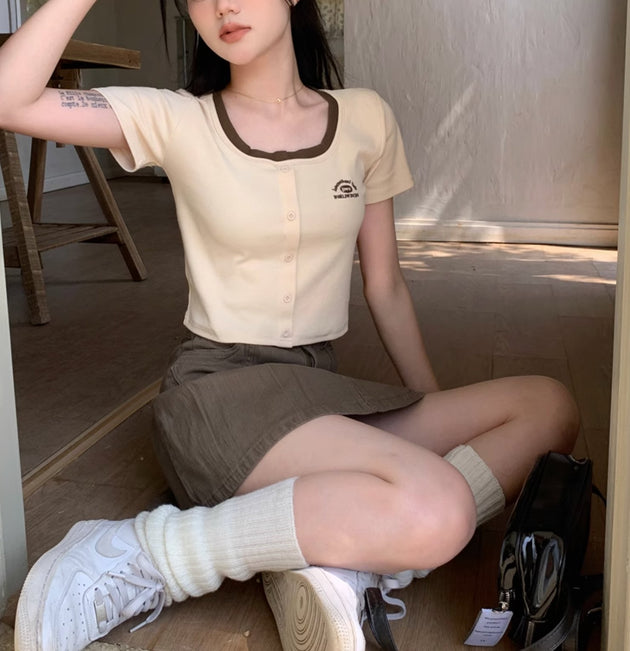 INTERNATIONAL CLUB CROP TOP - Aumori