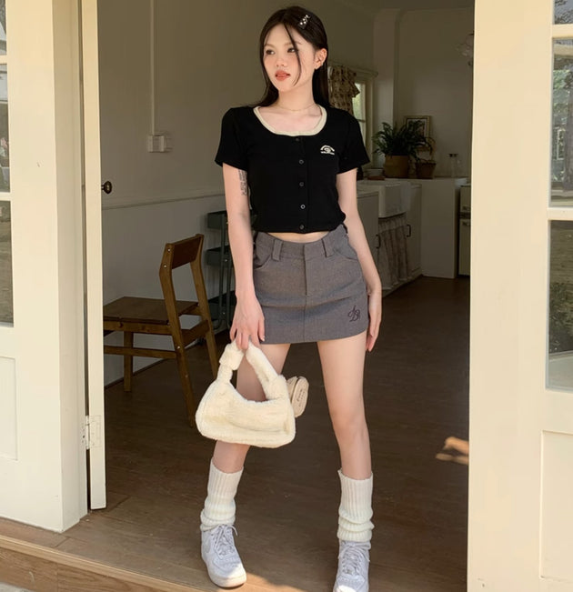 INTERNATIONAL CLUB CROP TOP - Aumori