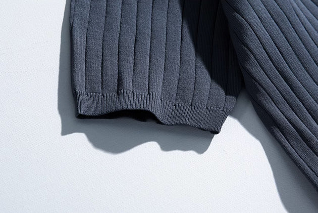 KNITTED SHORT SLEEVE T - SHIRT - Aumori