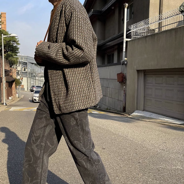 KNITTED V - NECK JACKET - Aumori