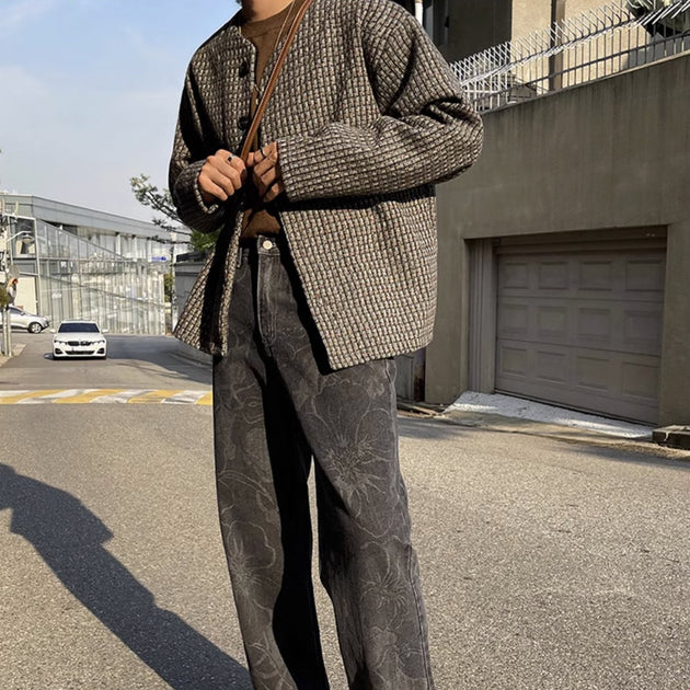 KNITTED V - NECK JACKET - Aumori