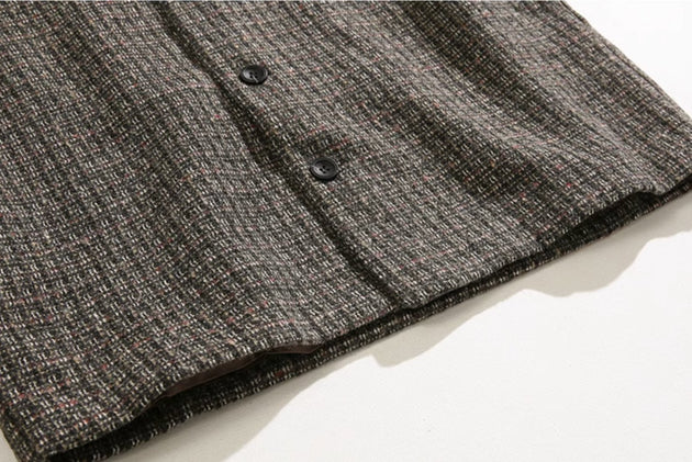 KNITTED V - NECK JACKET - Aumori