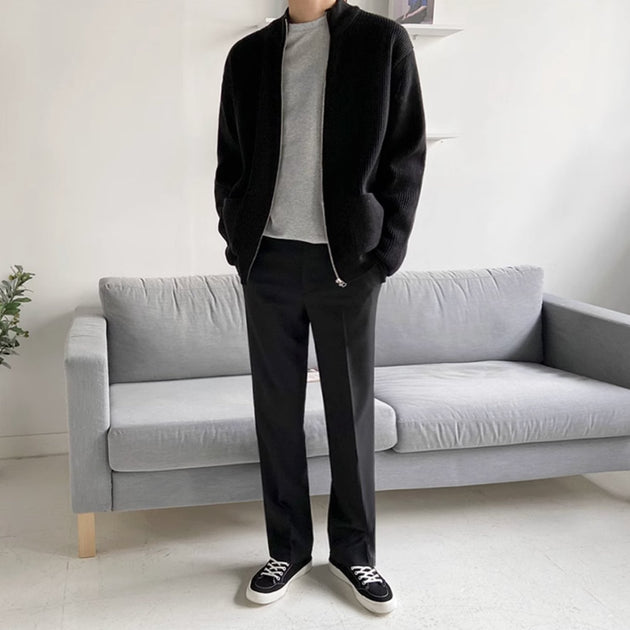KNITTED ZIP - UP JACKET - Aumori