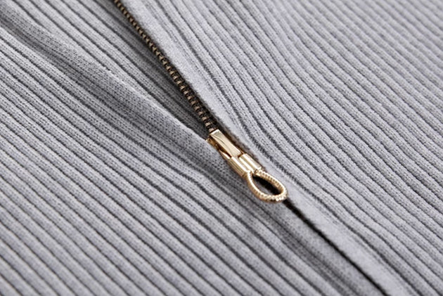 KNITTED ZIP - UP JACKET - Aumori
