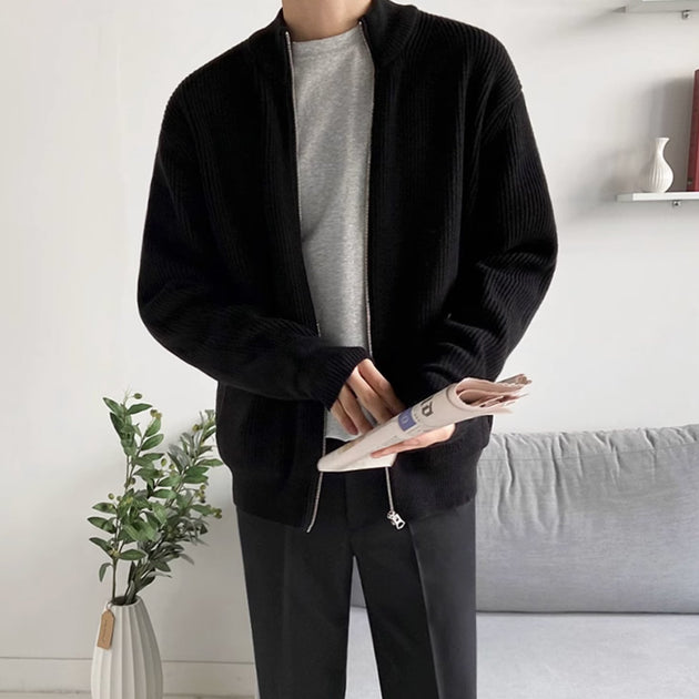 KNITTED ZIP - UP JACKET - Aumori