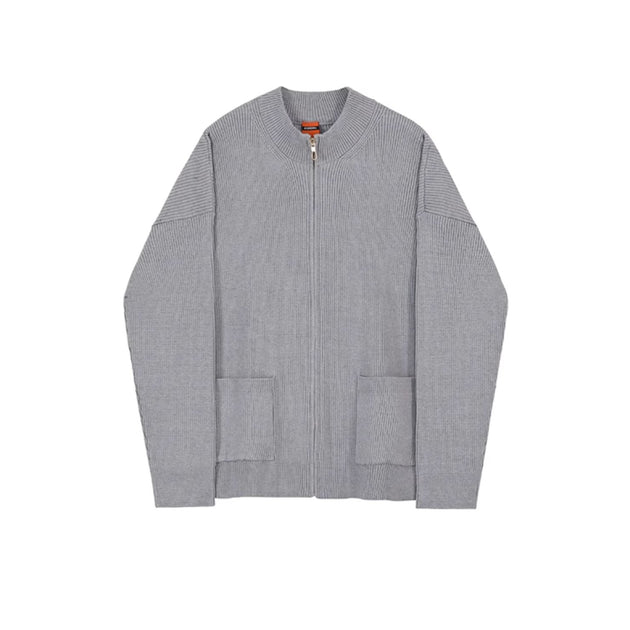 KNITTED ZIP - UP JACKET - Aumori