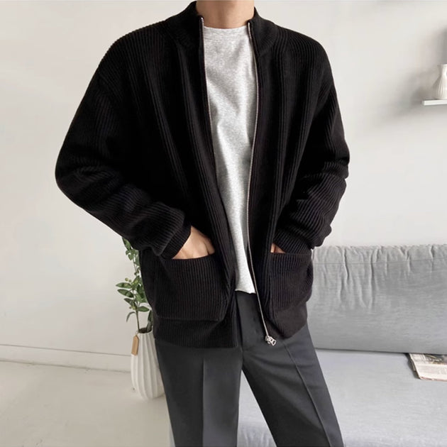 KNITTED ZIP - UP JACKET - Aumori