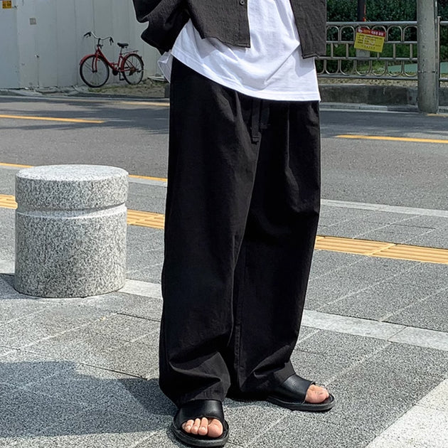 LARGE DRAWSTRING PANTS - Aumori