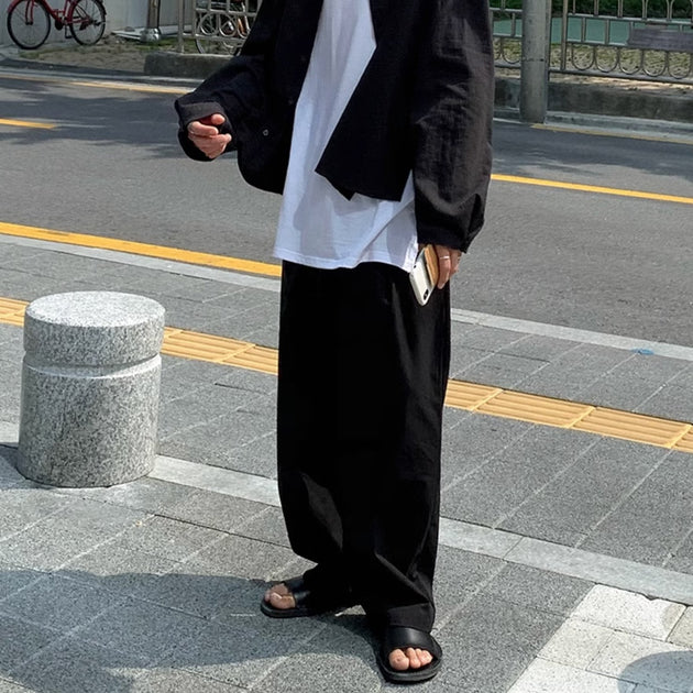 LARGE DRAWSTRING PANTS - Aumori