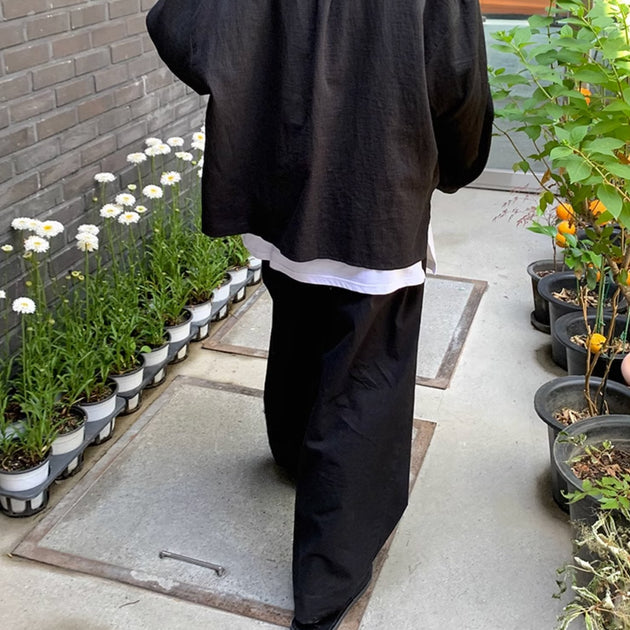 LARGE DRAWSTRING PANTS - Aumori