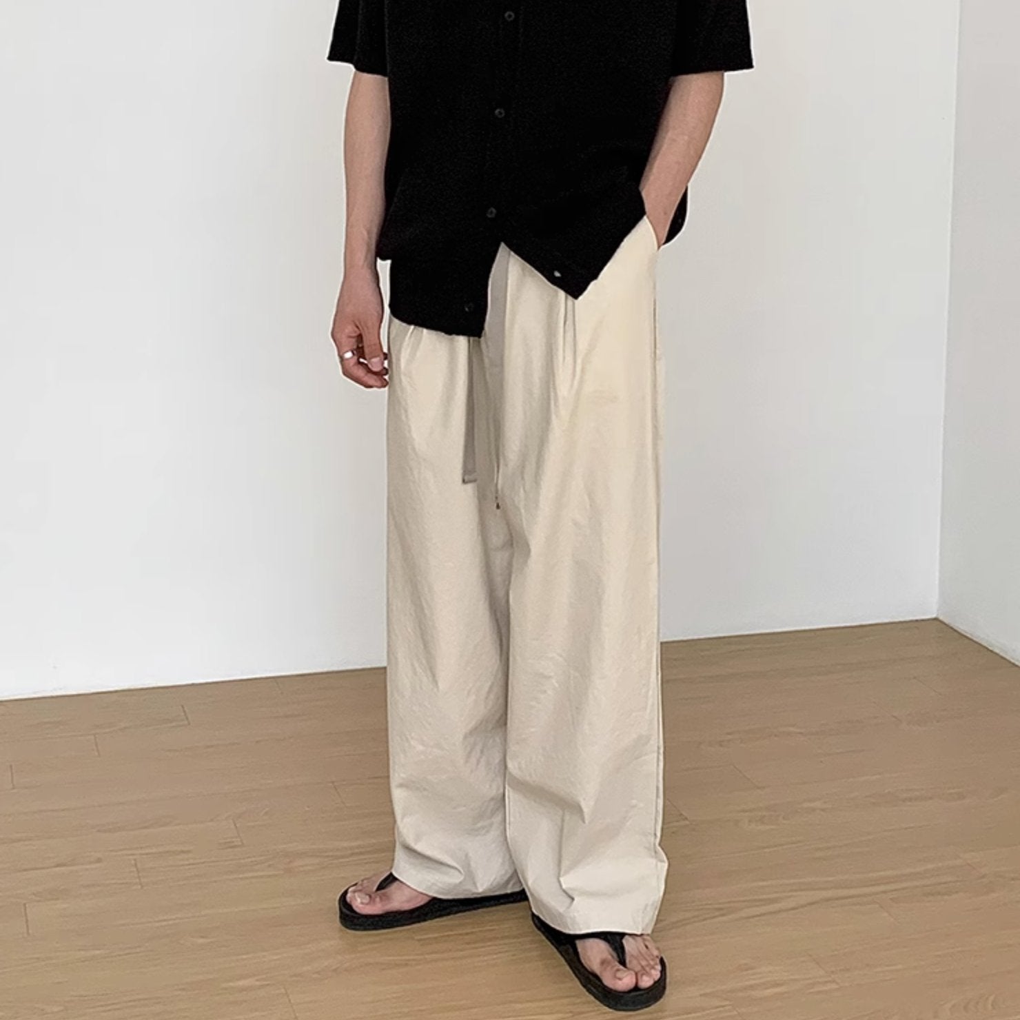LARGE DRAWSTRING PANTS - Aumori
