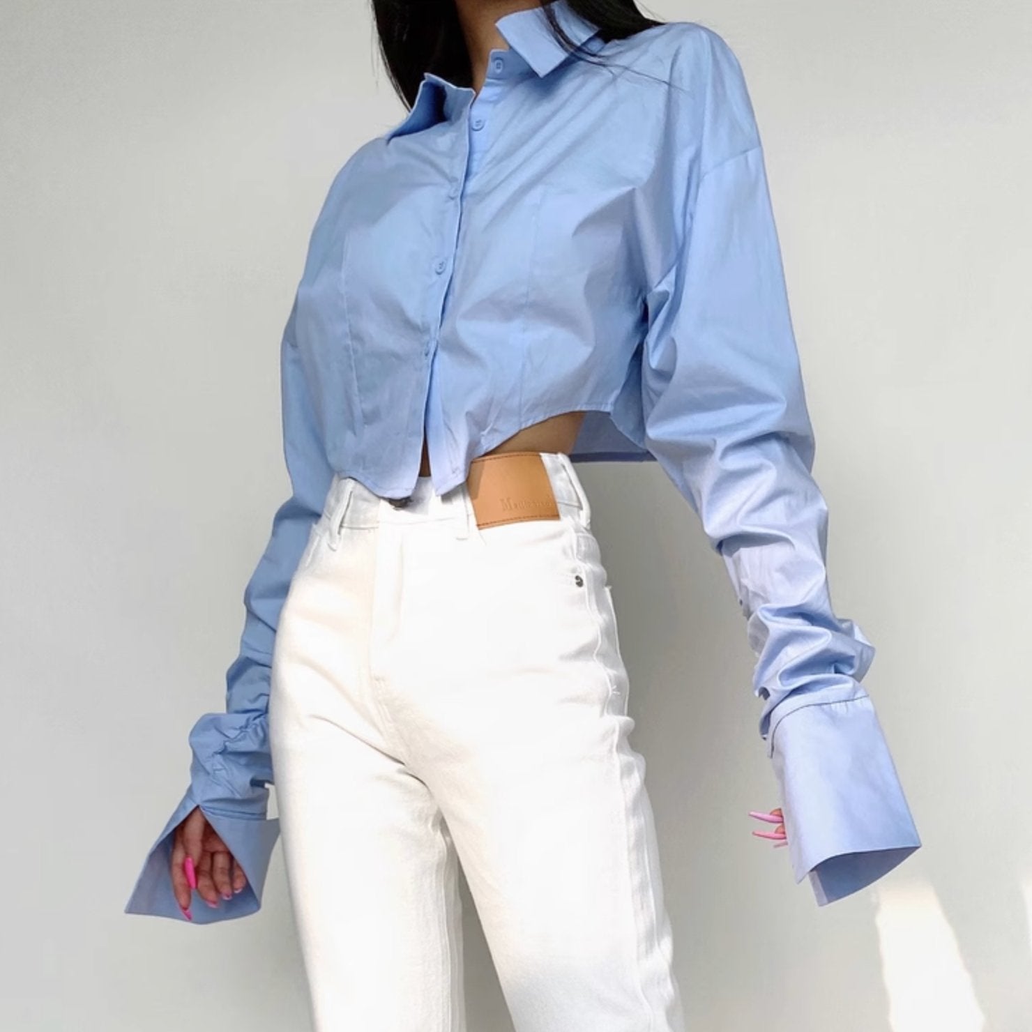 LARGE SLEEVE BUTTON UP - Aumori