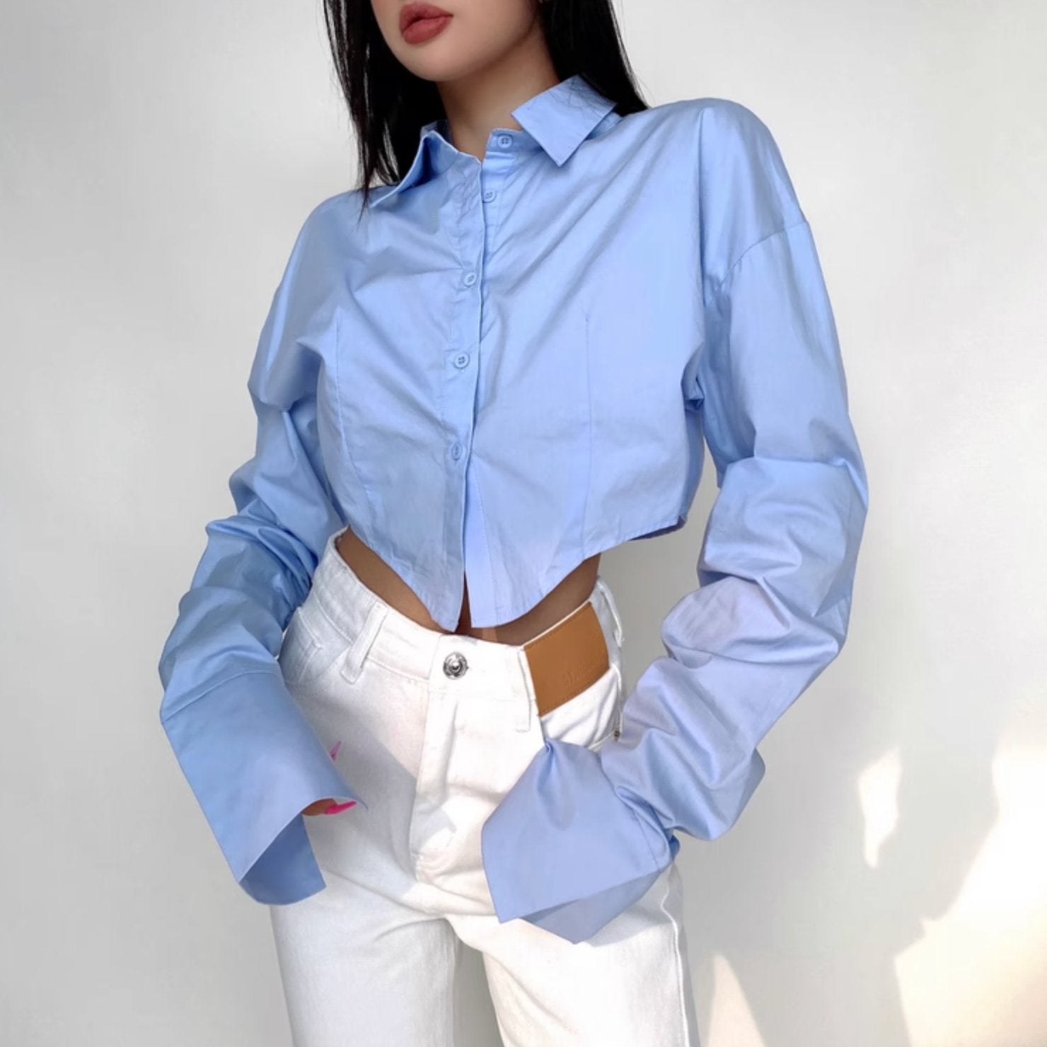 LARGE SLEEVE BUTTON UP - Aumori