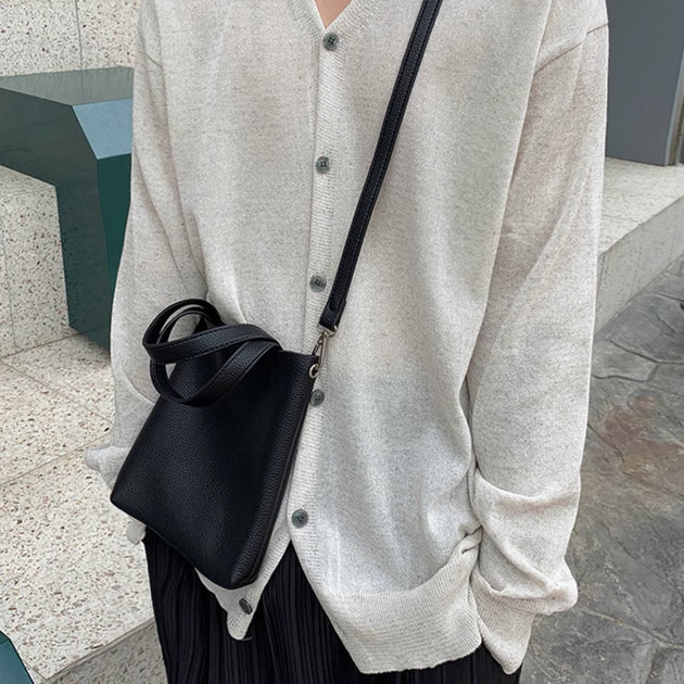LEATHER GRAIN BAG - Aumori