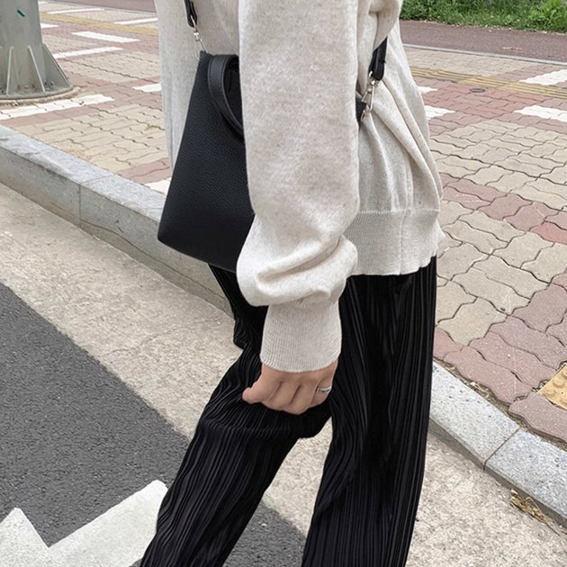 LEATHER GRAIN BAG - Aumori