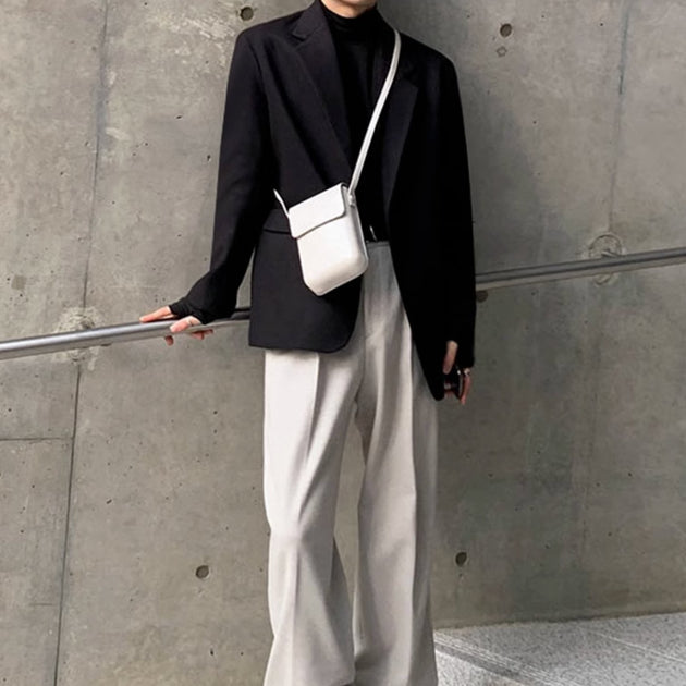 LEATHER SHOULDER BAG - Aumori