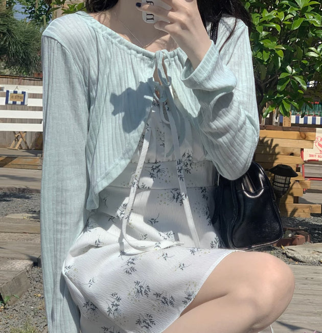 LIGHT RIBBON CARDIGAN - Aumori
