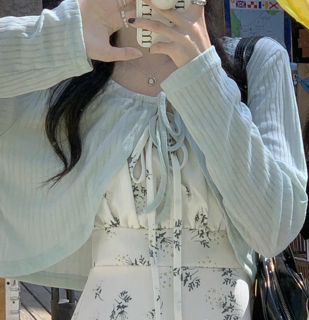 LIGHT RIBBON CARDIGAN - Aumori