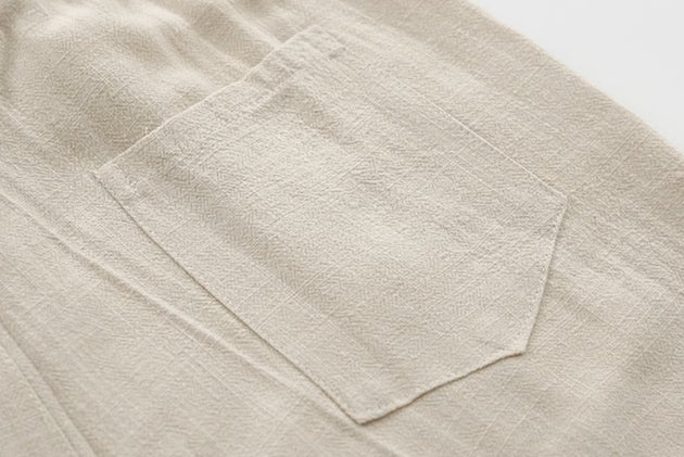 LINEN ANKLE PANTS - Aumori