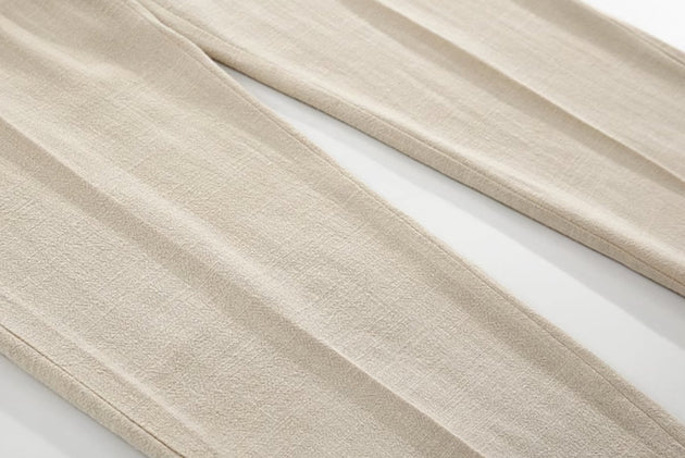 LINEN ANKLE PANTS - Aumori