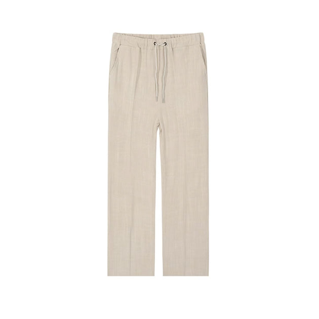LINEN ANKLE PANTS - Aumori