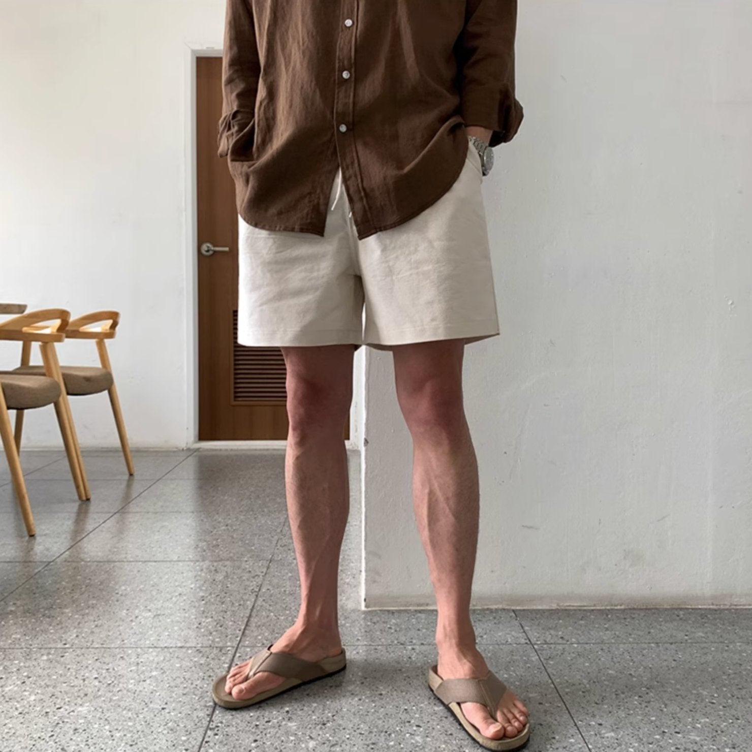 LINEN SHORTS - Aumori