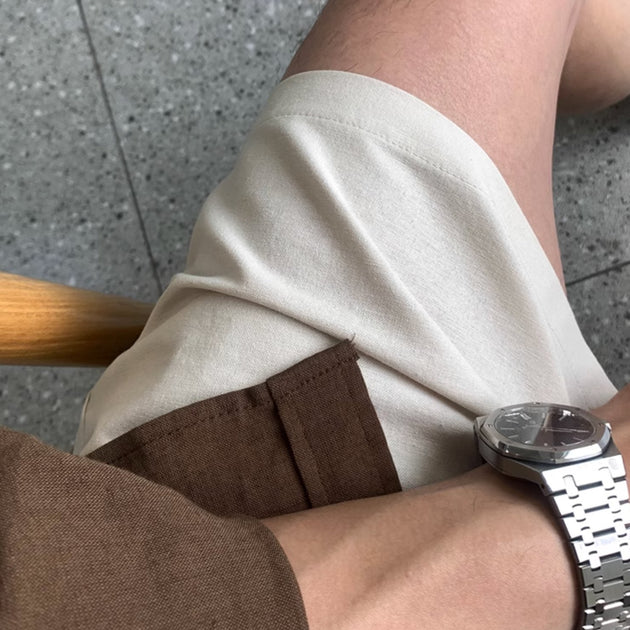 LINEN SHORTS - Aumori