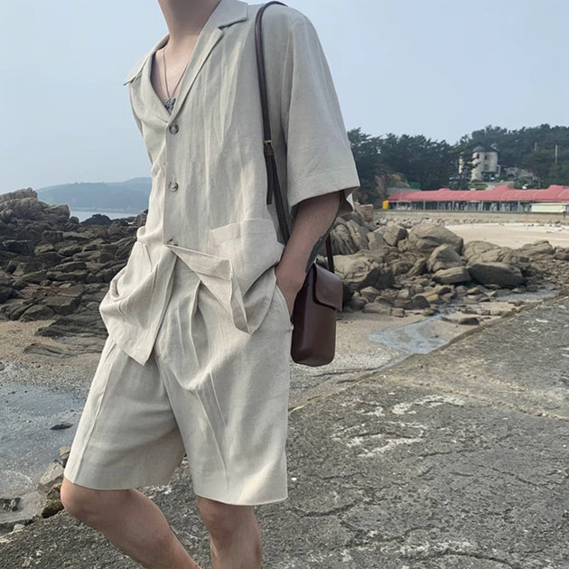 LINEN SUMMER SHORT SLEEVE - Aumori