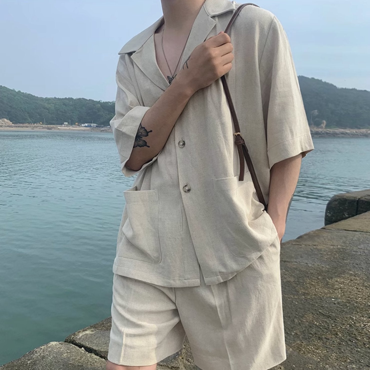 LINEN SUMMER SHORT SLEEVE - Aumori