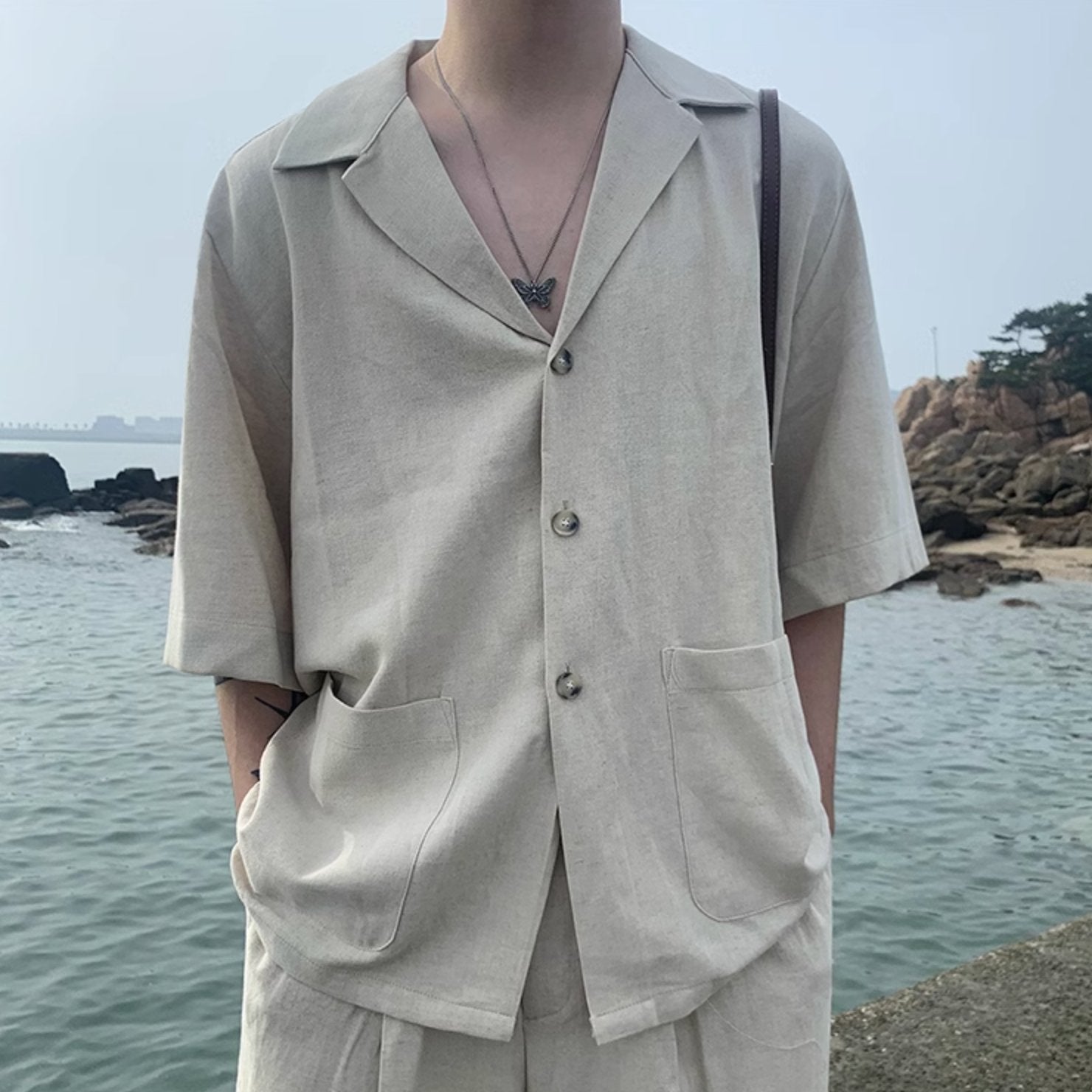 LINEN SUMMER SHORT SLEEVE - Aumori