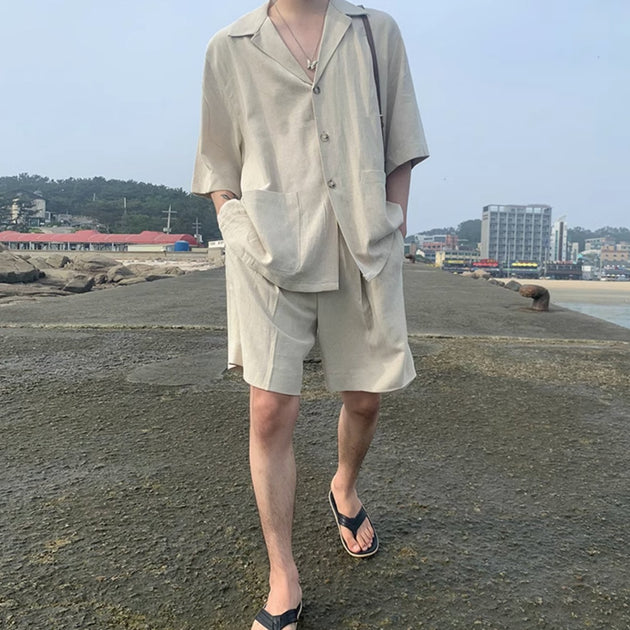 LINEN SUMMER SHORT SLEEVE - Aumori