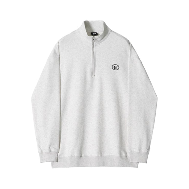 LOGO HALF ZIP - UP SWEATER - Aumori