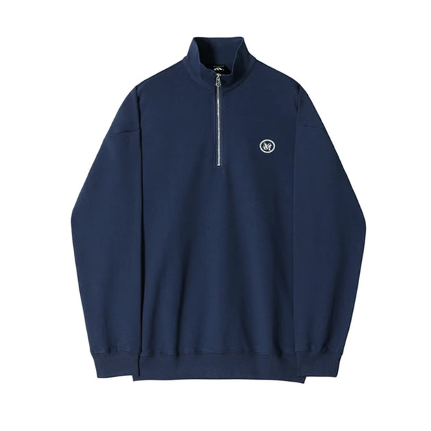 LOGO HALF ZIP - UP SWEATER - Aumori
