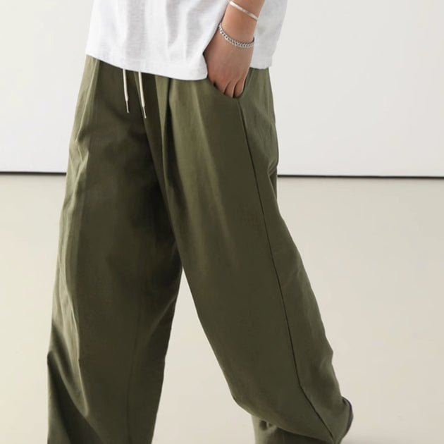LOOSE DRAWSTRING PANTS - Aumori
