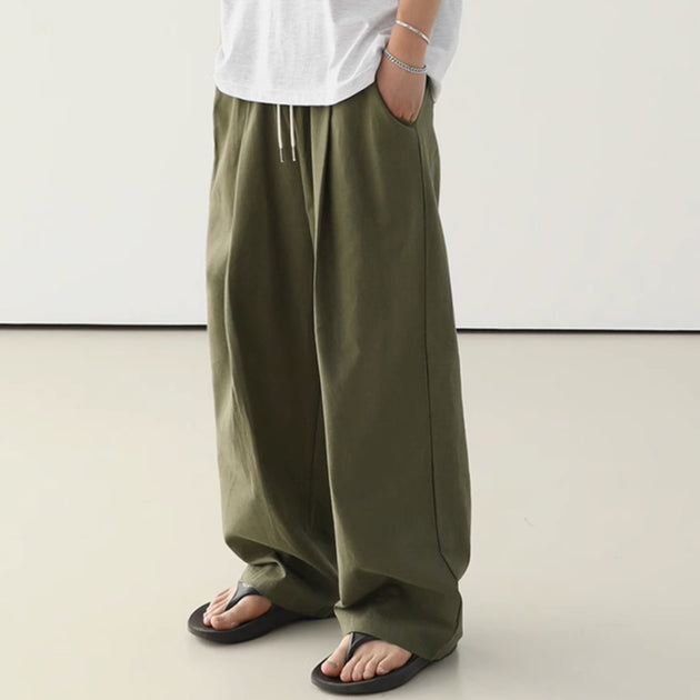 LOOSE DRAWSTRING PANTS - Aumori