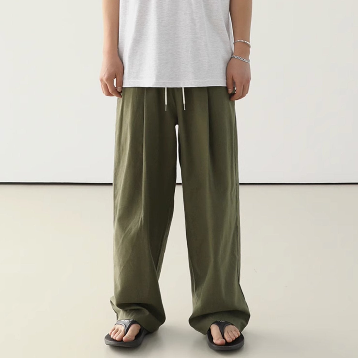 LOOSE DRAWSTRING PANTS - Aumori