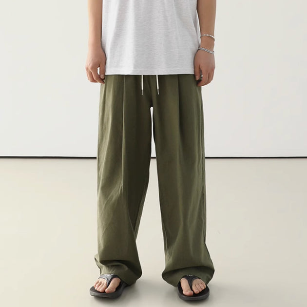 LOOSE DRAWSTRING PANTS - Aumori