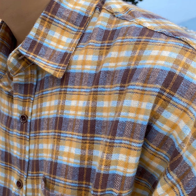 LOOSE PLAID SHIRT - Aumori