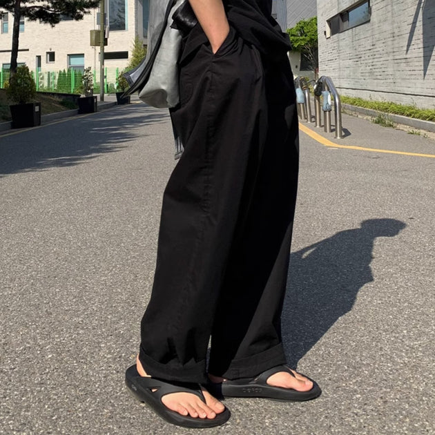 LOOSE WIDE PANTS - Aumori