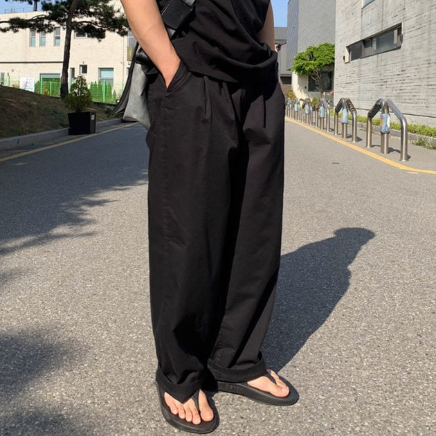 LOOSE WIDE PANTS - Aumori