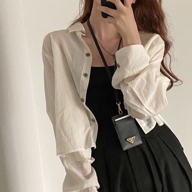 LOW CUT BUTTON UP SHIRT - Aumori