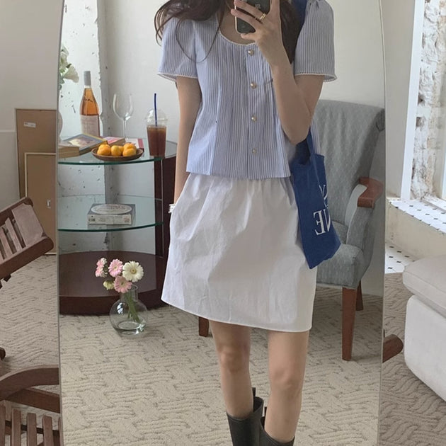 LOW NECK SUMMER TOP - Aumori