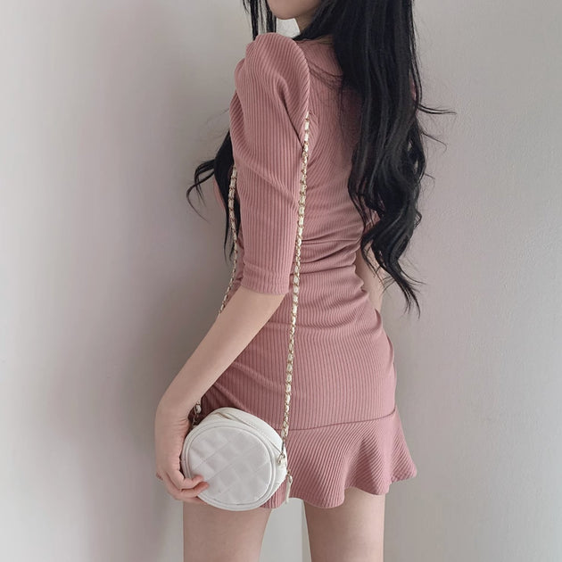 LOW NECKLINE DRESS - Aumori