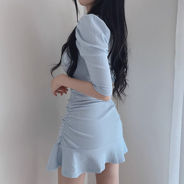 LOW NECKLINE DRESS - Aumori