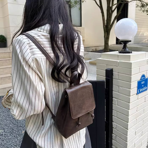 MINI LEATHER BACKPACK - Aumori