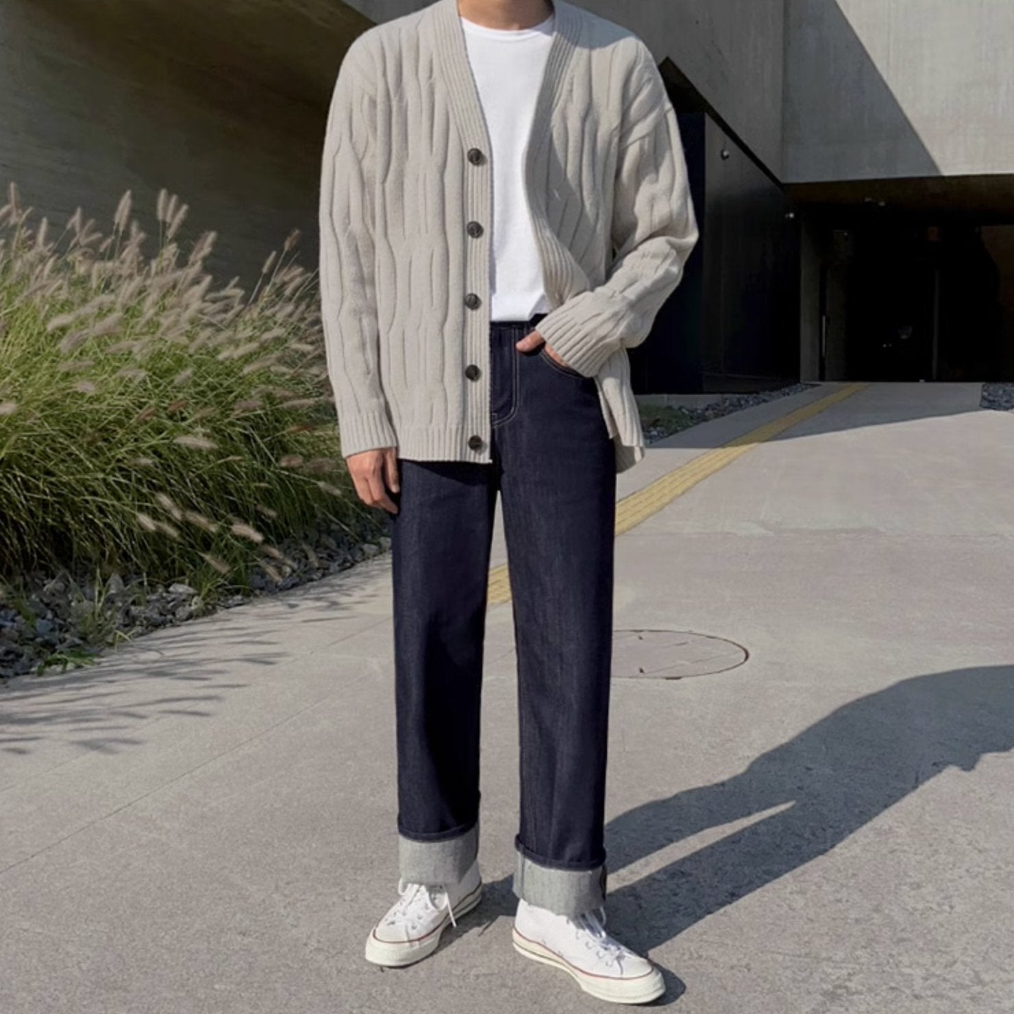 ORIGINAL FOLDED JEANS - Aumori
