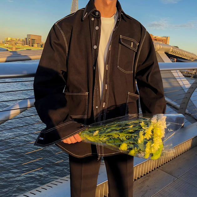 OVERSIZED DENIM JACKET - Aumori